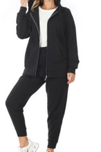 Load image into Gallery viewer, 1.28 2pc FRENCH TERRY JOGGER SET W/ HOOD