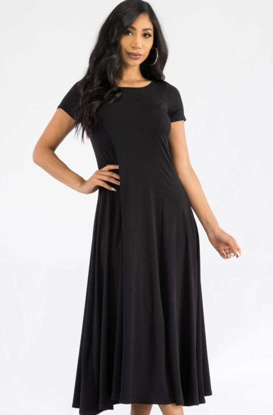 Cap Sleeve Maxi Dress