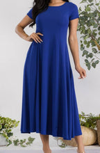 Load image into Gallery viewer, Cap Sleeve Maxi Dress
