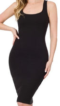 Load image into Gallery viewer, CLASSIC SQUARE NECK MIDI DRESS
