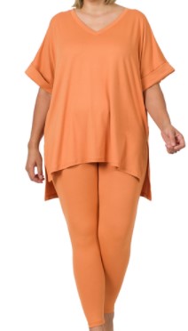 2PC Legging Set -Butter Orange