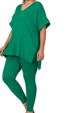 2PC Legging Set -Green