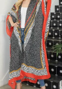 Boho Open Front Long Kimono